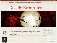 Tablet Screenshot of deadlyeverafter.com